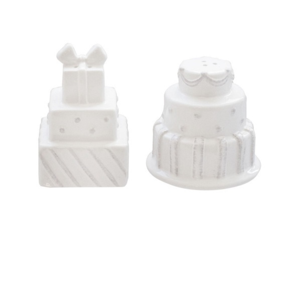 New‎ American Atelier Cake & Present Salt & Pepper Shaker Set white